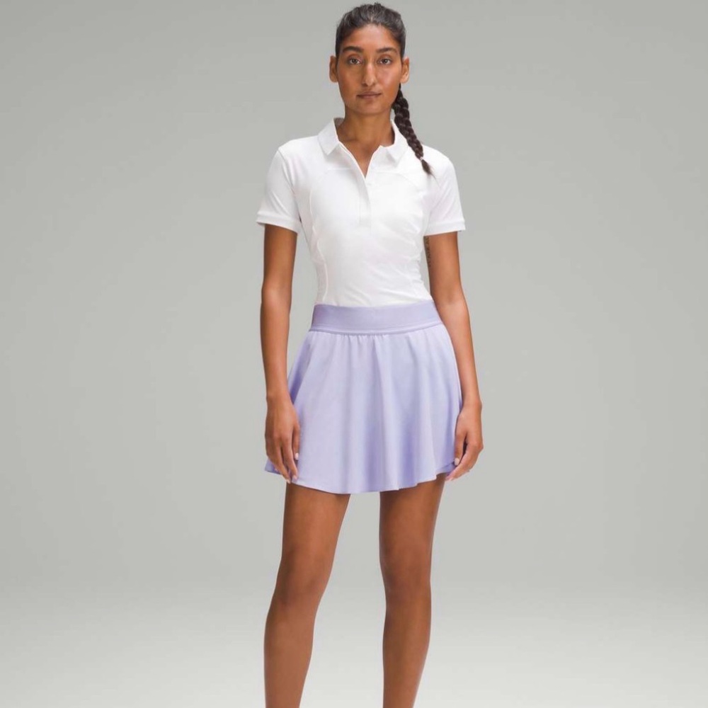 NWT Lululemon Court Rival HR Lilac Smoke Women's Skort Skirt 8 Long